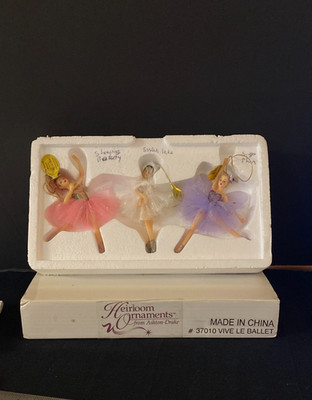 Ashton Drake Heirloom Ornaments Vive Le Ballet Set Ballerina 37010 Nutcracker