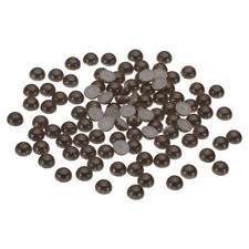 1500Pcs Flatback Pearls Beads, 4mm Flatback Pearls, Coffee