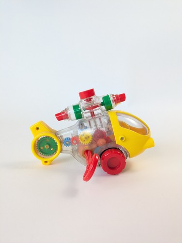 Rare Battat Wind-Up Sight & Sound Helicopter Baby Einstein - Missing Parts, Read