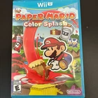 Nintendo Wii U Paper Mario Color Splash Tested And Working CIB Complete