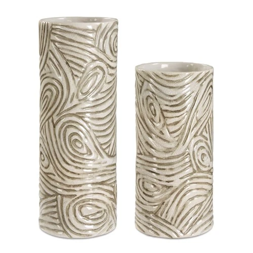 Uttermost 18272 Timber 16" Tall Ceramic Vases - Set of 2 - Earthy Tones - Picture 1 of 4