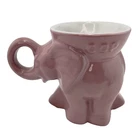 Frankoma Pink Elephant Mug Cup 1992 GOP Republican Political Pottery Vintage