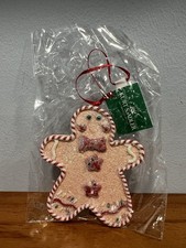 KURT ADLER NWT Gingerbread Man Cookie Shape Christmas Tree Ornament Bakery NEW