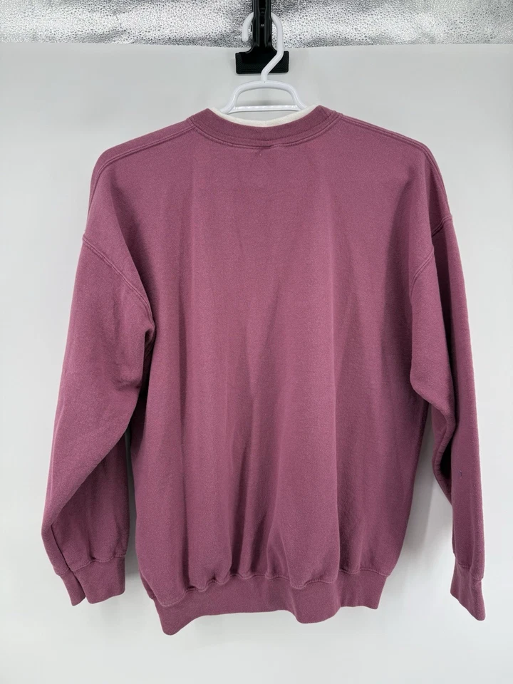 Sudadera De Colección Morning Sun Rosa Blanco Gato Estampado Puff Cuello Abuela XL Foto 3 de 4