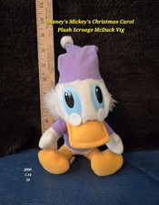 Disney's Mickey's Christmas Carol Plush Scrooge McDuck Vtg