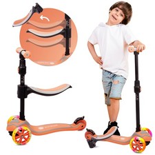 Kinder Roller Scooter Cityroller LED 3in1 Dreirad Roller Laufrad Balance-Roller