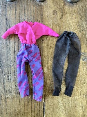 Mattel Barbie Fashion Fun Jumpsuit (model #7904) 1984 Plus Black Sheer Tights