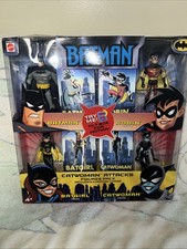 2004 Batman Animated Series Catwoman Attacks 4-Figure Pack w  Cards -Rare - New