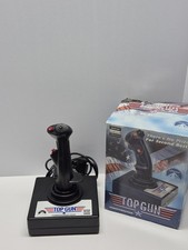Vintage Thrustmaster Top Gun Joystick 1996 PC Gameport w/ Box Paramount Official