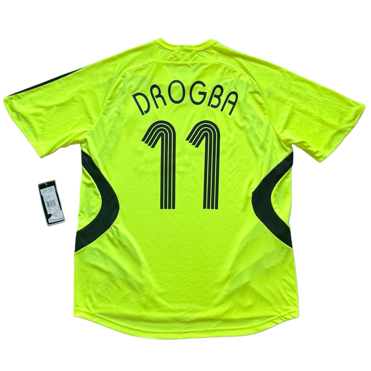 2007/08 Chelsea Away Jersey #11 Drogba Large adidas Soccer