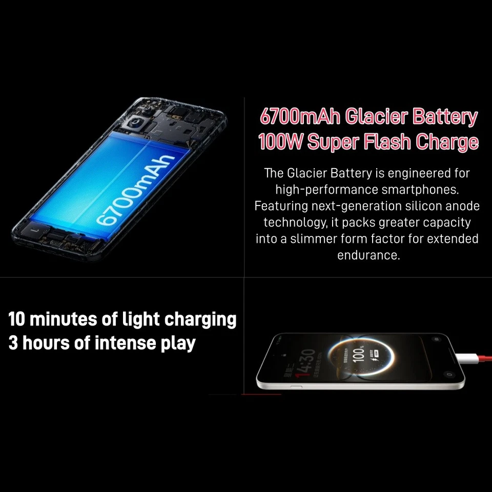 OnePlus Ace 5 Ultra 5G Smartphone Android 15 Dimensity 9400+ Octa Core GPS NFC - Image 4 of 4