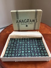Vintage Anagrams Embossed Edition Word Game By Selchow & Righter