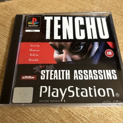 Tenchu Stealth Assassins - PS1 - BLACK LABLE - PAL VERSION - MANUAL, pristine