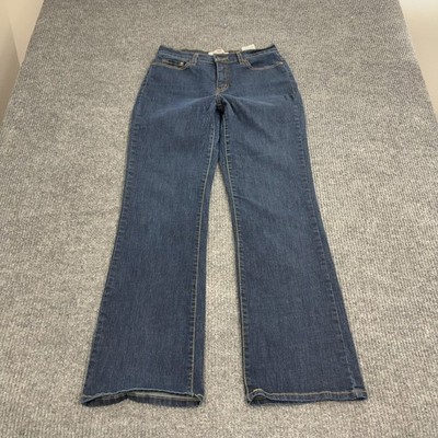 Levis Jeans Womens 10M Blue Cotton Perfectly Slimming 512 Bootcut Casual Classic