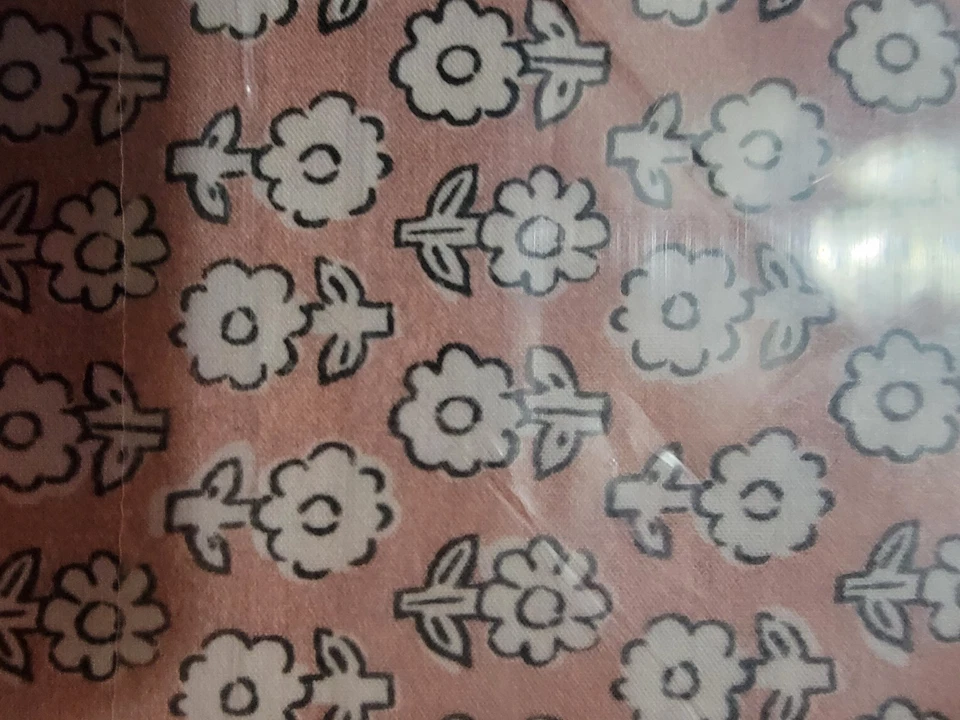 Anthropologie Organic Cotton Percale Printed Queen Sheet Set Terra Cotta New - Image 4 of 4