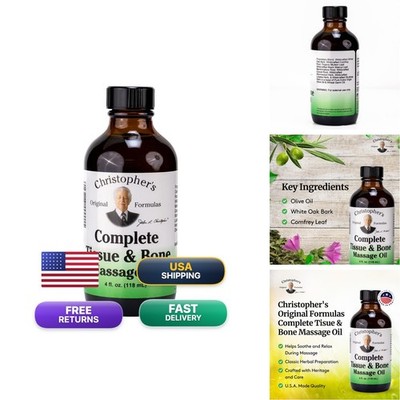 Christophers Original Formulas Complete Tissue & Bone Massage Oil, 4 Fl Oz