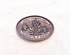 CLASSIC BELT BUCKLE COUNTY WEED DIRECTORS ASSOC 1988 LMT ED 108 OF 250 BB18