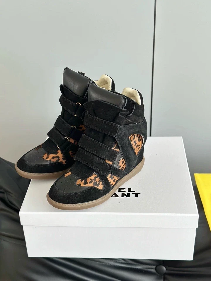 Isabel Marant вдохновленный гепард печать 1:1 похожий на танкетке кроссовок обуви высоты верхнего - Изображение 2 из 4