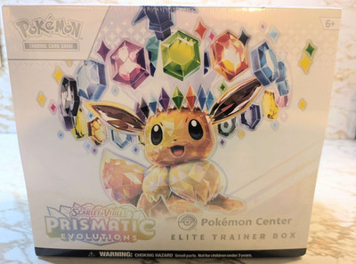 Prismatic Evolutions Exclusive Pokemon Center Elite Trainer Box ETB - New Sealed