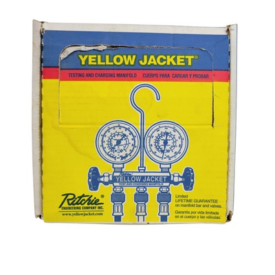 #ad Yellow Jacket 41207 Refrigerant Testing amp; Charging Manifold R 12 R 22 R 502 $54.99