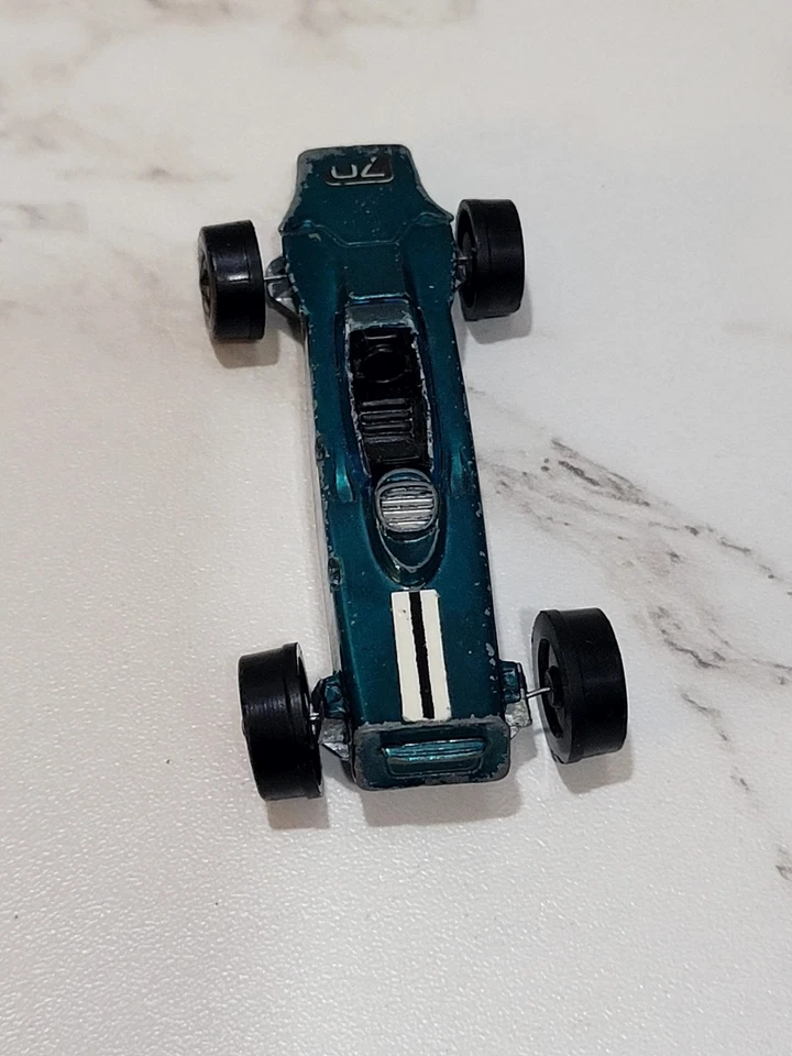 Turbina original Hot Wheels Redline 1969 Grand Prix Lotus verde aguamarina buen estado Foto 3 de 4
