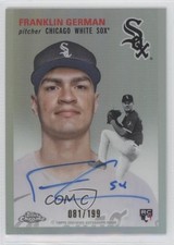 2023 Topps Chrome Platinum Anniversary Refractor /199 Franklin German Auto 0jd0