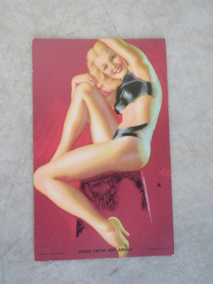 1943 HOT'CHA GIRLS MUTOSCOPE CARD GOOD FROM ANY ANGLE EARL MORAN