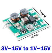 NEW Mini Automatic Buck-Boost Regulator Module Input DC3V-15V Output DC1V-15V