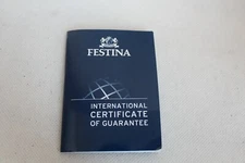 Festina Blank Guarantee/festina Warranty IN White