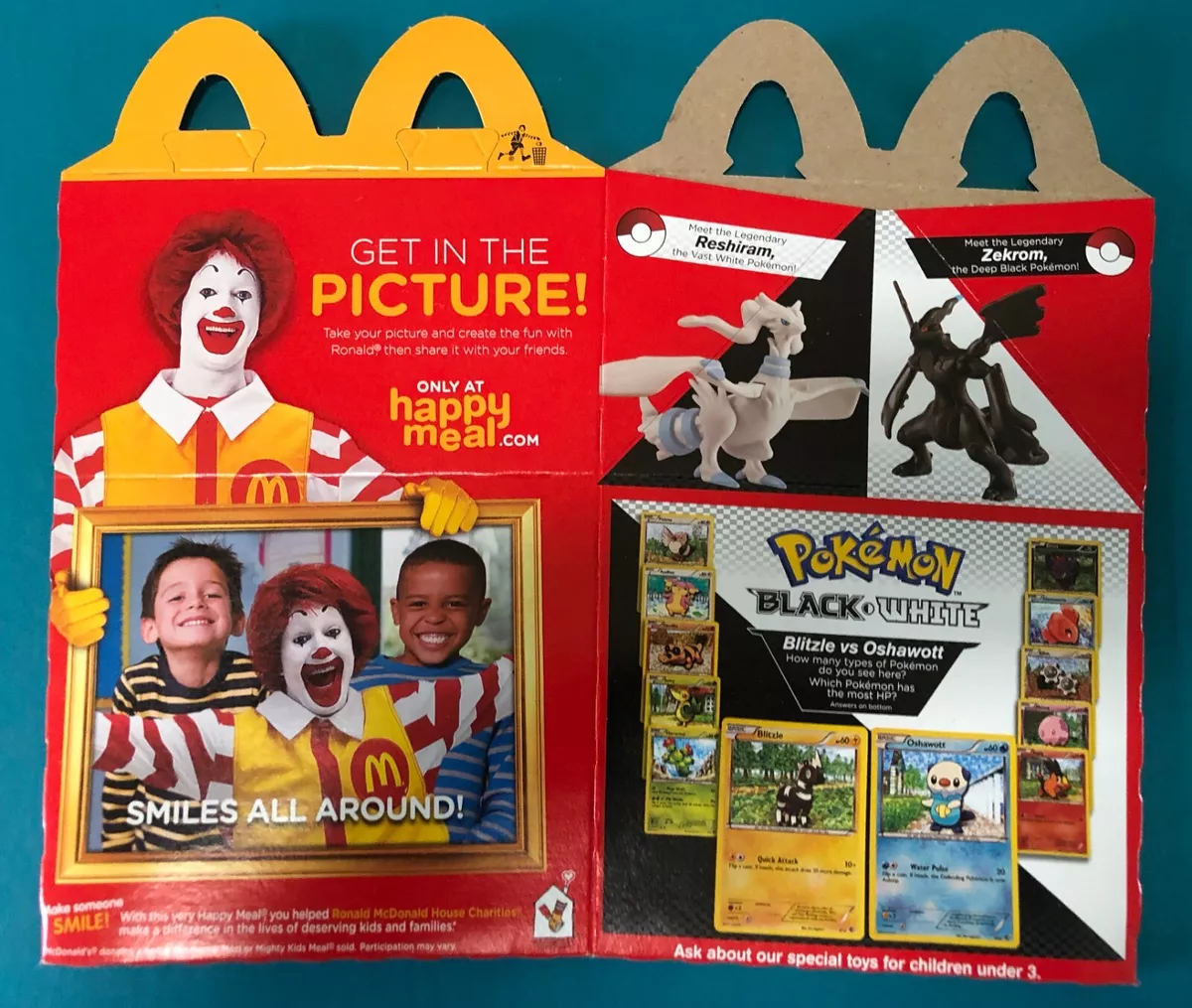 Pokémon Black and White (McDonald's, 2011), Kids Meal Wiki