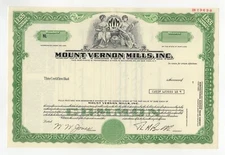 SPECIMEN - Mount Vernon Mills, Inc.