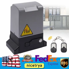 3968lbs Electric Sliding Gate Opener Garage Door AC Motor w/ 2 Remotes 6m Rack !