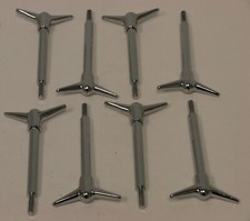 8 Pontiac V8 Chrome Y-style T-bar Valve Cover Hold Downs 350 389 400 455 Kit