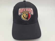 Owen Sound Attack Easton Flex Fitted (Seems M-L) Hat Cap Men Women OHL CHL Black