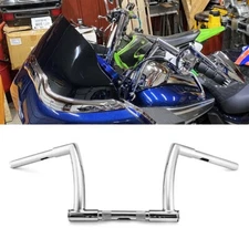 Chrome 10" Rise Ape Hangers Bars Handlebars For Harley Softail Road King Classic