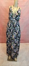 Windsor Maxi Mesh Dress Size Small. FLORAL MULTICOLOR LINED