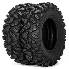 25" 25x8-12 Set 2 ATV Tires 6Ply 25x8x12 UTV Tires 25 8 12 All Terrain Tyres
