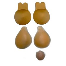 NWT women s silicon invisible lift bra with nipple cover set size