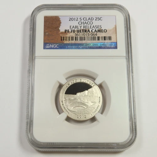 2012 S NGC PR70 PROOF UCAM Clad CHACO Quarter 25c US Coin #52169A