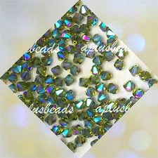 60pcs Swarovski Bicone 4mm #5301/5328 AB2X Crystal beads - pick colors