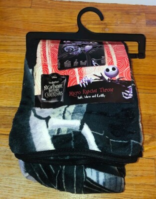 Disney Nightmare Before Christmas Jack Skellington Throw Blanket Fleece