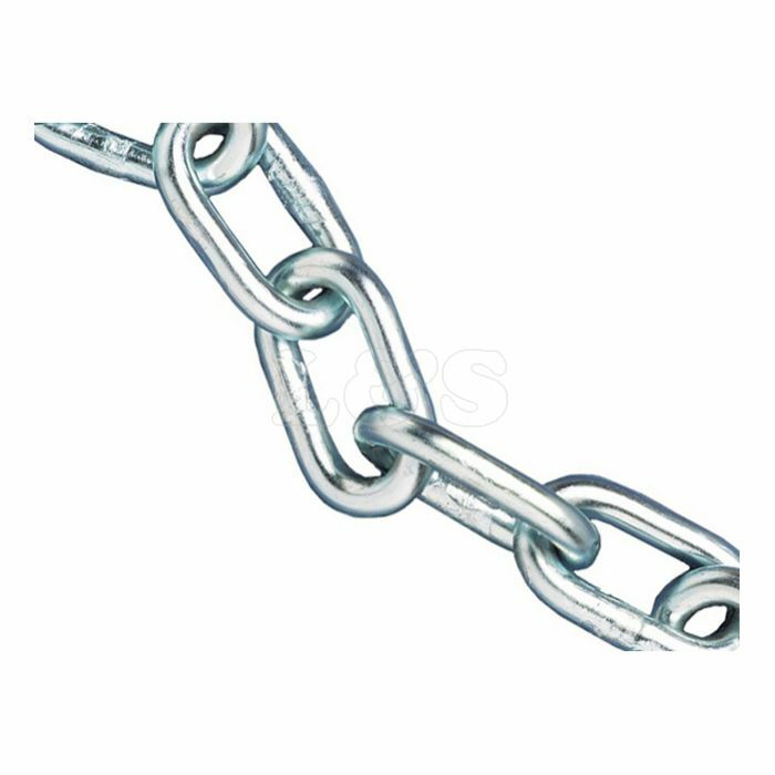 Galvanised Chain, Zinc Plated, Link Size: 6x33mm, 10m Chain