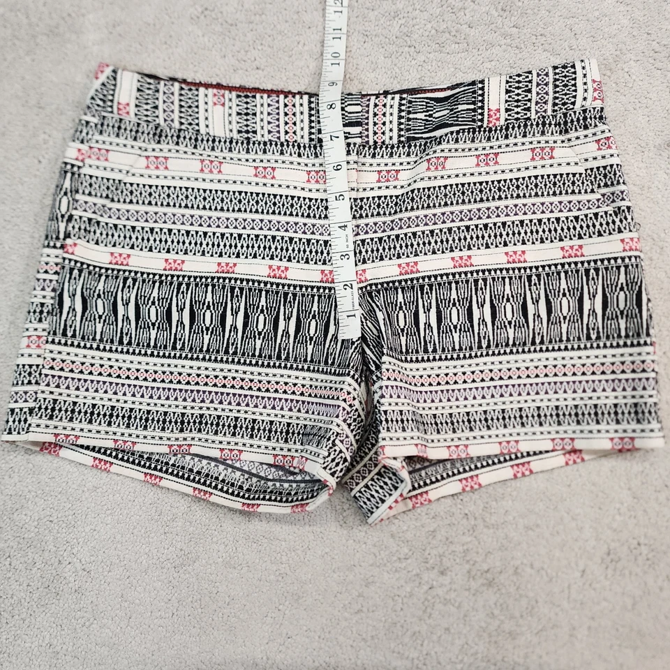 Женские тканые шорты Dalia с юго-западным узором черные размер 10 плоские спереди - Изображение 3 из 4