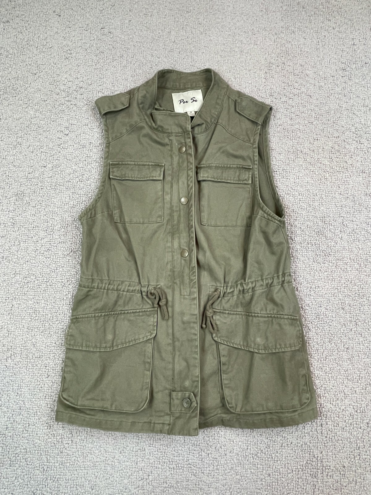 Green Jacket Sz M Vest Military jacket 