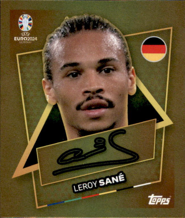 Topps EURO EM 2024 Sticker GER SP - Leroy Sane - Star Player Gold