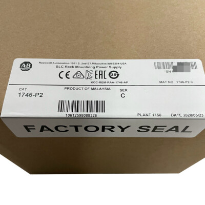New Sealed Allen Bradley 1746-P2 SER C Chassis Power Supply PLC 1746-P2 module