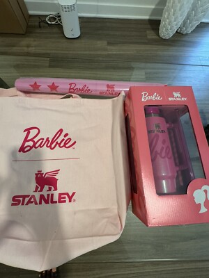 Barbie Stanley 40z Cup With Tote Bag And Poster.