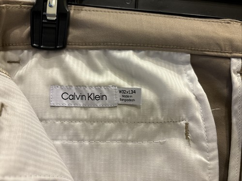 Calvin Klein Beige Cantucci Modern StretchPants Men’s Size 32 W 34 L MSRP $89.50 - 第 7/8 張圖片