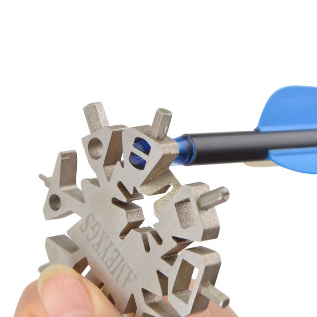 21 in 1 Archery Multi Tool Kit Arrow Repair Wrench Shaft Nocks Feathers