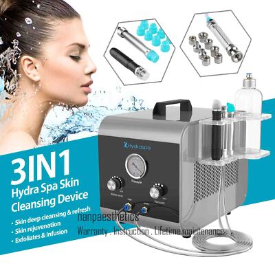 3 in1 Hydra Spa Facial Machine Water Deep Cleansing Hydro Dermabrasion Machine